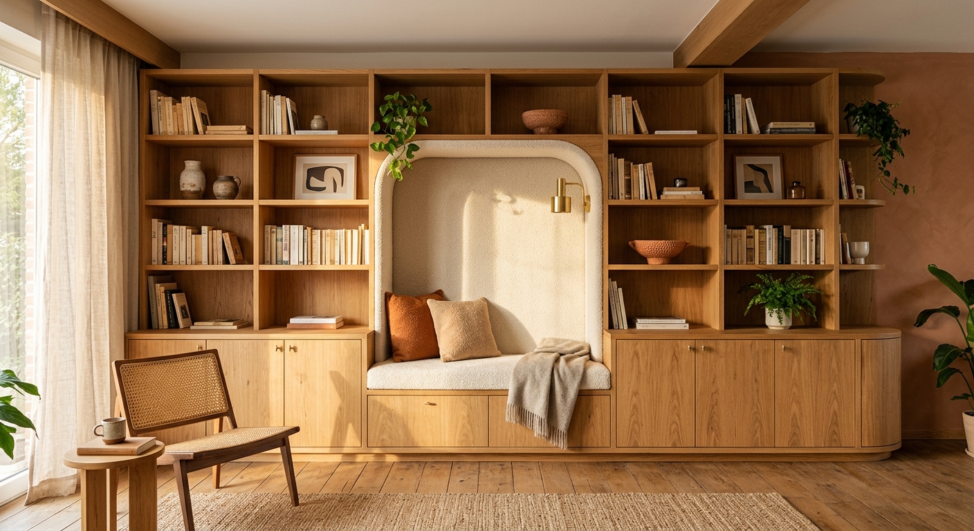 Bibliothèques sur mesure — Atelier Monesia Belgique