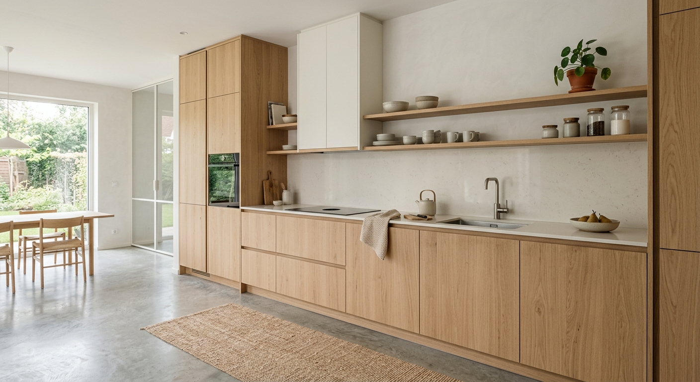 Cuisine sur mesure Atelier Monesia · menuisier Belgique